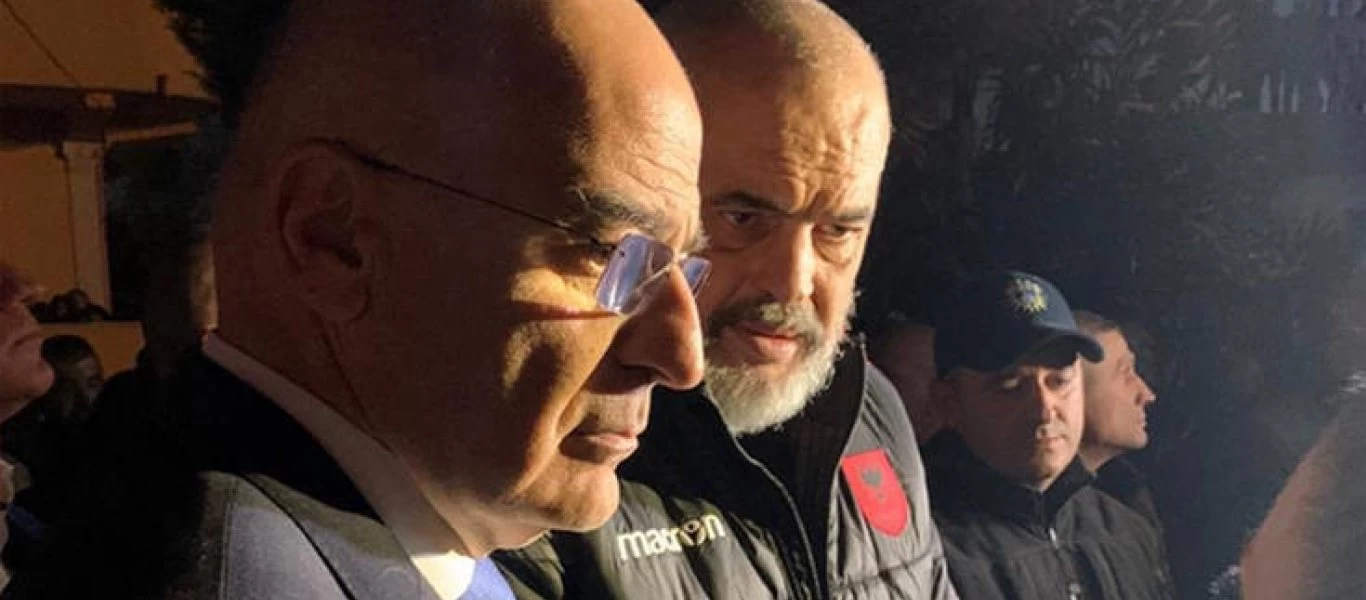 Ο Νίκος Δένδιας στο Δυρράχιο μαζί με τον Αλβανό πρωθυπουργό Έντι Ράμα